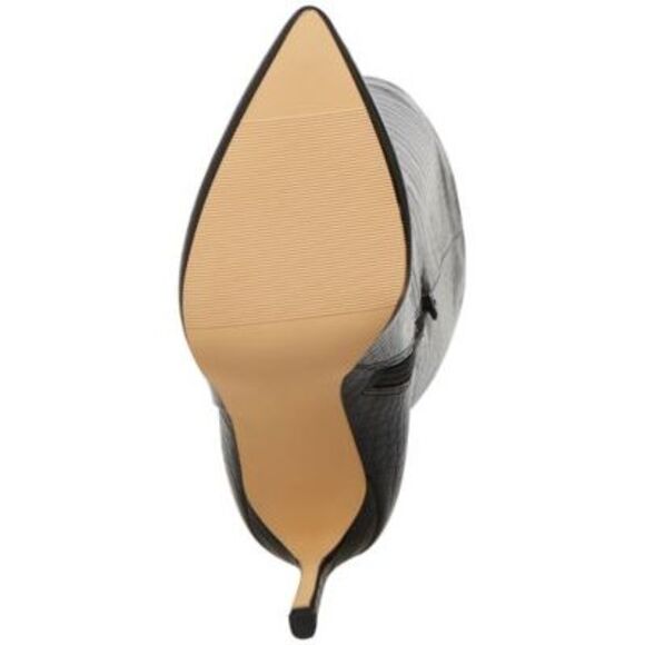 MADDEN GIRL Womens Black Crocodile Chantelle Pointed Toe Stiletto Boots 5 M - Picture 4 of 4